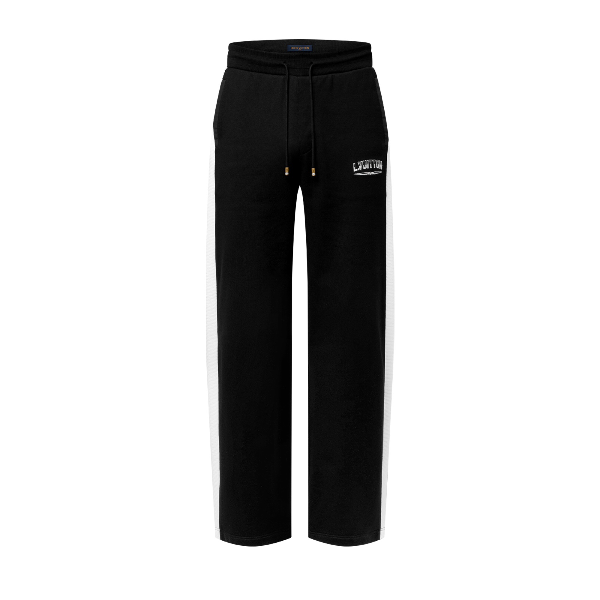 Pantalon Court (pantacourt) Bi-matière Noir Taille 46 LMV - Style Bouffant, Fermeture éclair, Tour De Taille 36" - Occasion Très Bon état